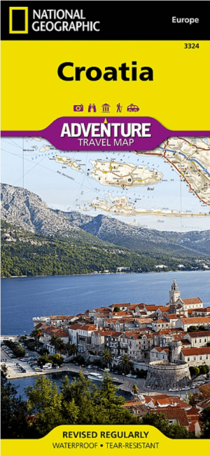 Landkaart Wegenkaart 3324 Adventure map Kroatië - Nat Geo