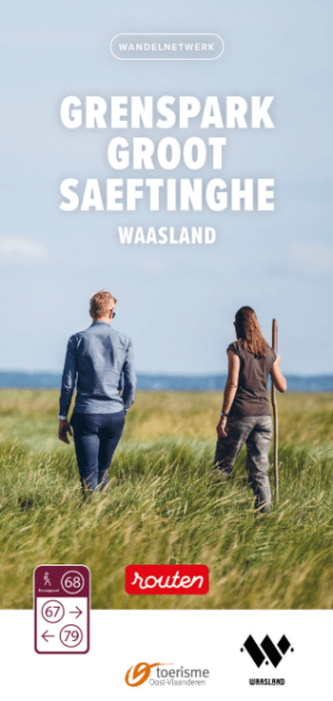 Wandelkaart Grenspark Groot Saeftinghe Waasland - Toerisme O-Vl