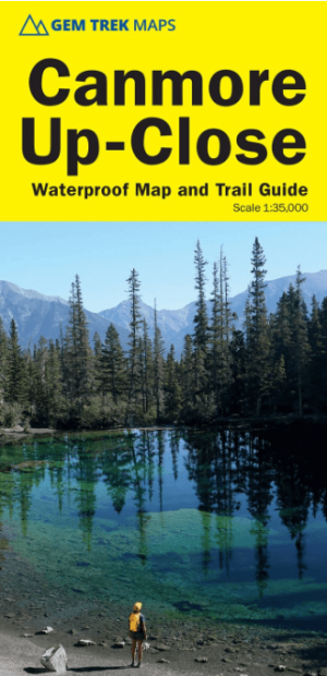 Wandelkaart Canmore Up-Close Alberta Canada - Gem Trek Publ.
