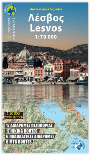 Wandelkaart 10.53 Lesbos Griekenland - Anavasi