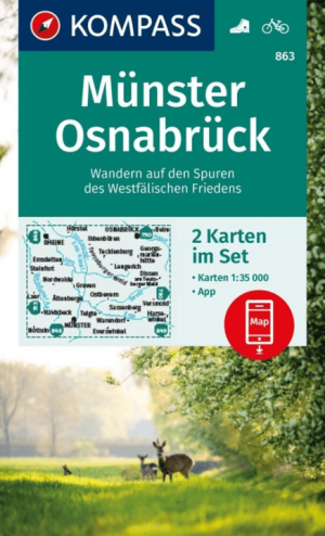 Wandelkaart 863 Münster & Osnabrück - Kompass