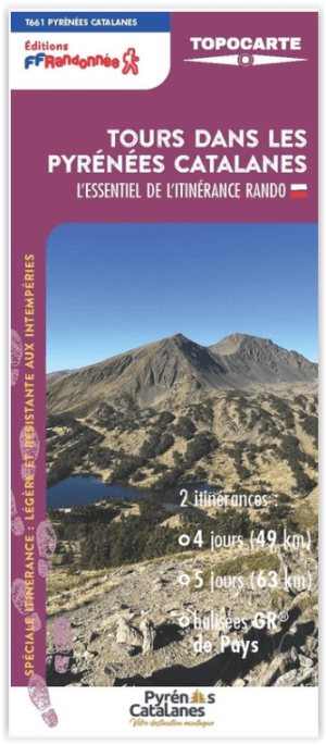 Wandelkaart 661 Tours dans les Pyrénées Catalanes - FFR