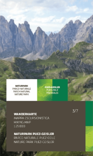 Wandelkaart 3/7 Parco Naturale Puez-Odle - Tabacco