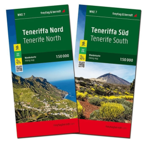 Wandelkaart Landkaart Wegenkaart Tenerife Noord + Zuid - F&B