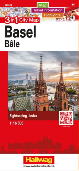 Stadskaart Plattegrond Bazel 3 in 1 CityMap - Hallwag