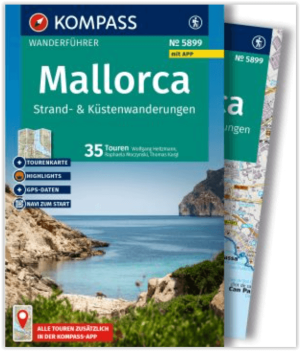 Wandelgids 5899 Mallorca 2-in-1 Wanderführer - Kompass