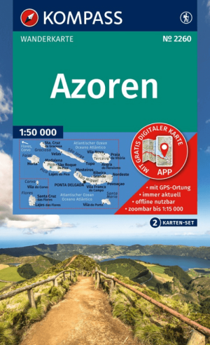 Wandelkaart 2260 Azoren (Portugal) 2-Set - Kompass