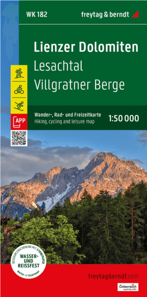 Wandelkaart Lienzer Dolomiten & Lesachtal Oostenrijk - F&B