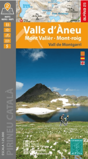 Wandelkaart Valls d'Aneu Catalonië Spanje - Ed. Alpina