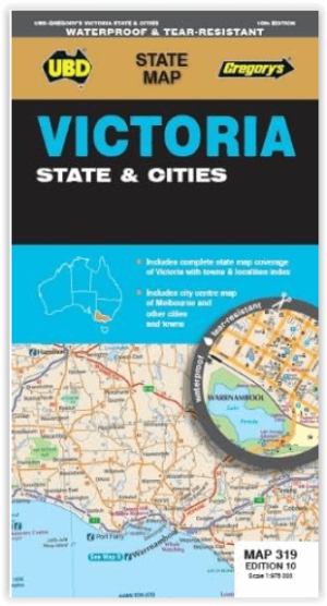 Landkaart Wegenkaart 319 Victoria State & Cities - UBD Fregory's