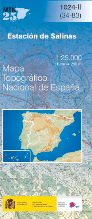 Wandelkaart 001024.2 Estación de Salinas, Malaga Andalusië Spanje