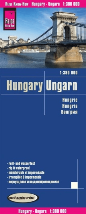 Landkaart Wegenkaart Hongarije - Reise Know-How Verlag