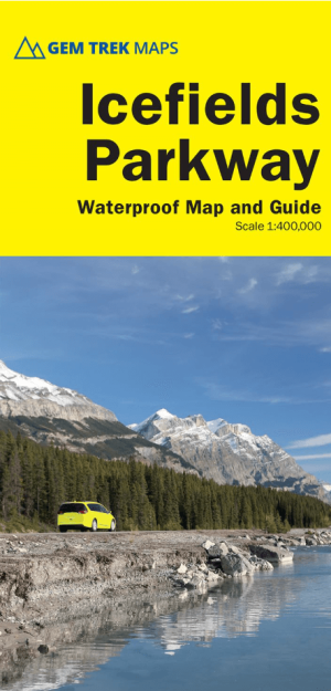 Wandelkaart Icefields Parkway Alberta Canada - Gem Trek Publ.