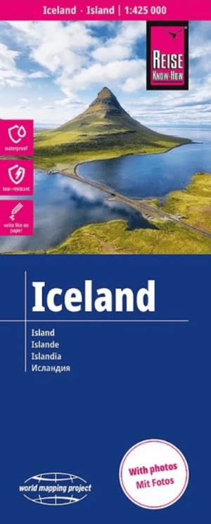 Landkaart Wegenkaart IJsland - Reise Know-How Verlag