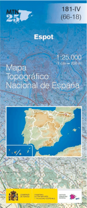 Wandelkaart 00181.4 Espot, Lleida, Catalonië Spanje - CNIG