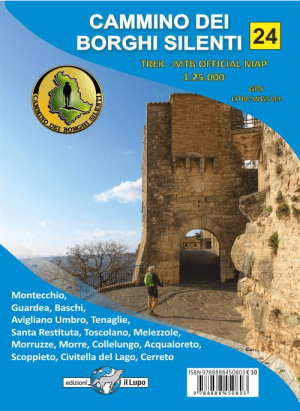 Wandelkaart 24 Cammino Dei Borghi Silenti - Edizione Il Lupo