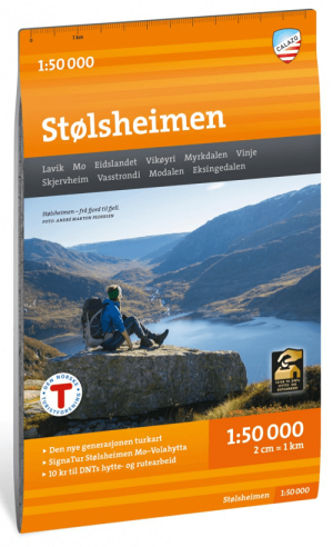 Wandelkaart Tourkaart 335 Stølsheimen - Calazo