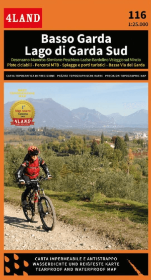 Mountainbike kaart 116 Basso Garda Lago di Garda Sud - 4Land