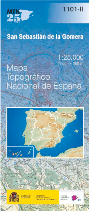 Wandelkaart 001101.2 SanSebastian de La Gomera, LA GOMERA