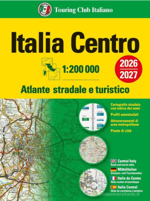 Wegenatlas Italy Central 2026/27, Atlante stradale Centro - TCI