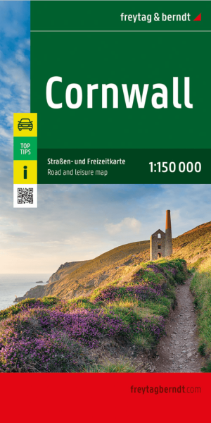 Landkaart Wegenkaart Cornwall England - Freytag & Berndt