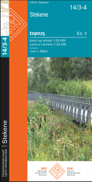 TOPO Wandelkaart 14/3-4 Stekene O-Vl - NGI
