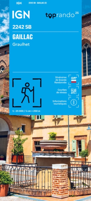 Wandelkaart 2242 SB Gaillac & Graulhet - IGN