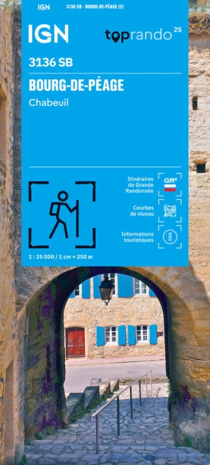 Wandelkaart 3136 SB Bourg-de-Péage & Chabeuil - IGN
