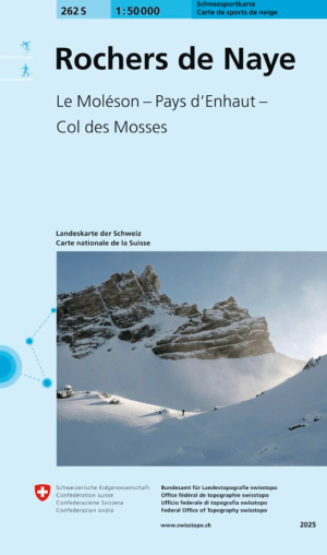 Skikaart 262 S Rochers de Naye Ski - Swisstopo
