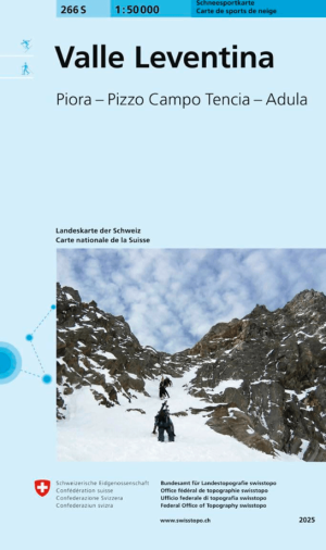 Skikaart 266 S Valle Leventina Ski - Swisstopo