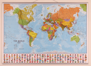 Plano Politieke Wereldwandkaart 136 x 100 - Lovell Johns