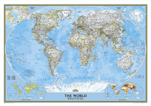 Plano Politieke Wereldwandkaart 92 x61 cm - Nat Geo