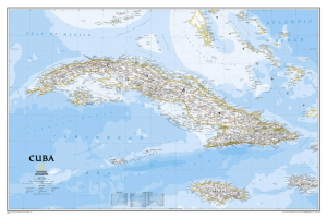 Plano Wandkaart Cuba 92 x 61 cm - Nat Geo