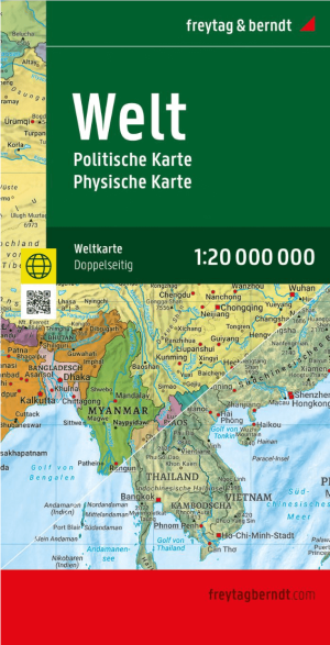 Plano Politieke Wereldwandkaart 138 x 96 - Freytag & Berndt