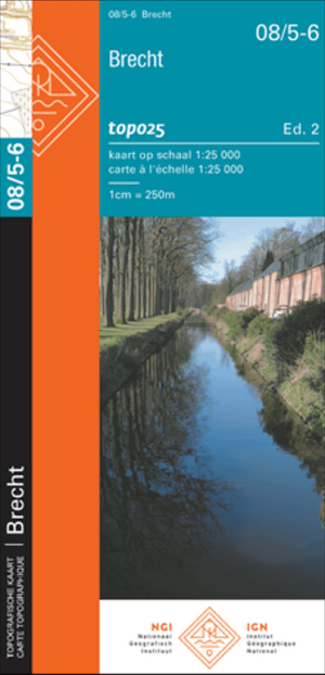 TOPO Wandelkaart 08/5-6 Brecht Antwerpen - NGI