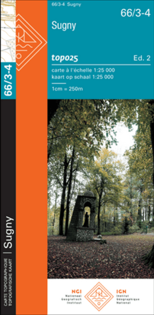 TOPO Wandelkaart 66/3-4 Sugny, Namur - NGI