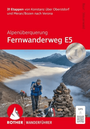 Wandelgids Alpenüberquerung Fernwanderweg E5 - Rother Bergverlag