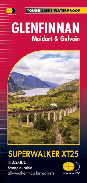 Wandelkaart XT25 Glenfinnan - Moidart & Gulvain - Harvey Maps