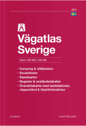 Wegenatlas Zweden 2026 - Kartförlaget