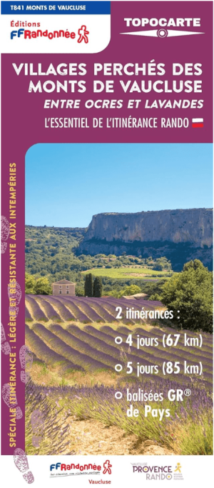 Wandelkaart Monts du Vaucluse et du Liberon - FFR