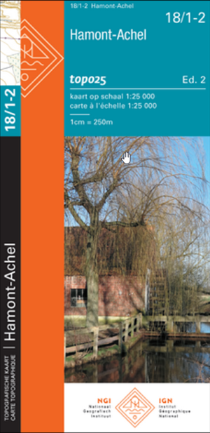 TOPO Wandelkaart 18/1-2 Hamont-Achel - NGI