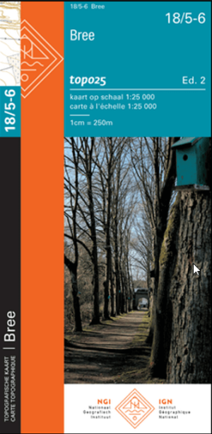 TOPO Wandelkaart 18/5-6 Bree - NGI