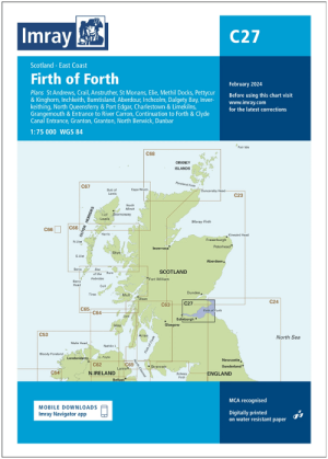 Passage kaart C27 Firth of Forth Schotland thv. Edinburgh - Imray