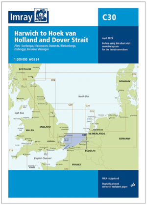 Passage kaart C30 Harwich to Hoek van Holland & Dover Strait
