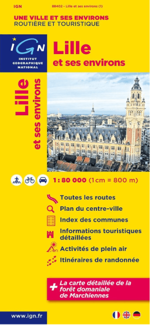 Stadskaart & Plattegrond 88402 Lille & omgeving - IGN