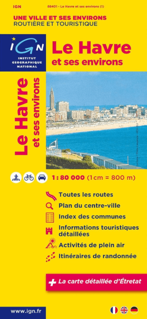 Stadskaart & Plattegrond 88401 Le Havre & omgeving - IGN