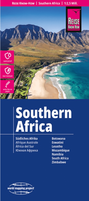 Landkaart Wegenkaart Zuidelijk Afrika - Reise Know-How