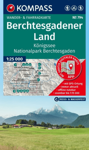 Wandelkaart 794 Berchtesgadener Land National Park - Kompass