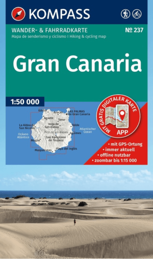 Wandelkaart 237 Gran Canaria Canarische eilanden - Kompass