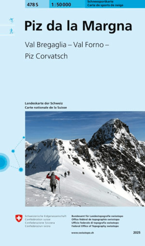 Skikaart 478 S Piz da la Margna Ski - Swisstopo